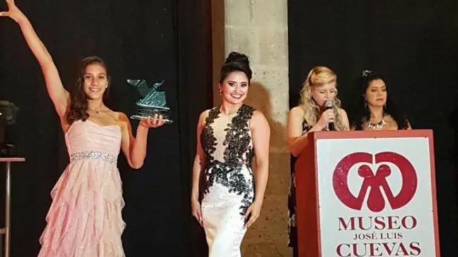 Jimena tras lograr la presea