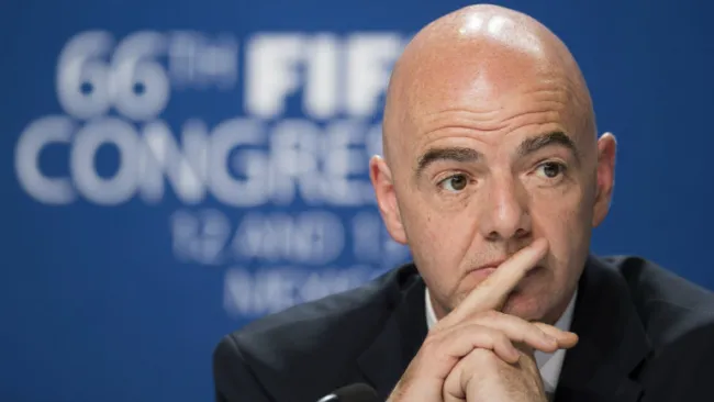 Infantino, durante Congreso de FIFA