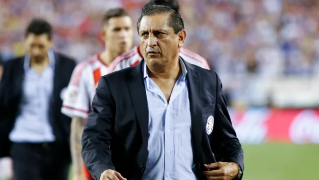 Ramón Díaz al término del partido frente a EUA