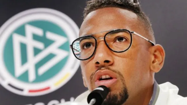 Boateng en conferencia de prensa 