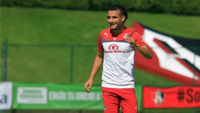 Maikon Leite, durante un entrenamiento con Atlas en 2014