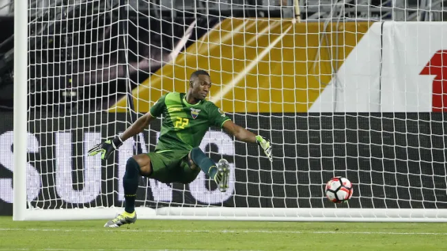Alexander Domínguez, durante juego de la Copa América