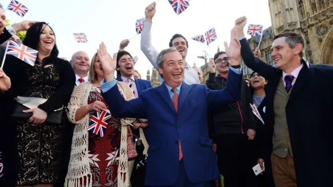 Nigel Farage, líder del Partido Independencia de Reino Unido