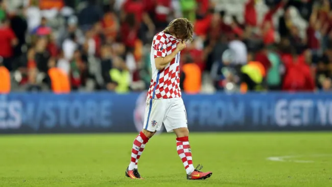 Luka Modric muestra decepción tras caer contra Portugal