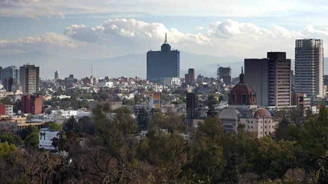 Fotografía panorámica de la Ciudad de México