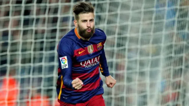 Gerard Piqué festeja una anotación