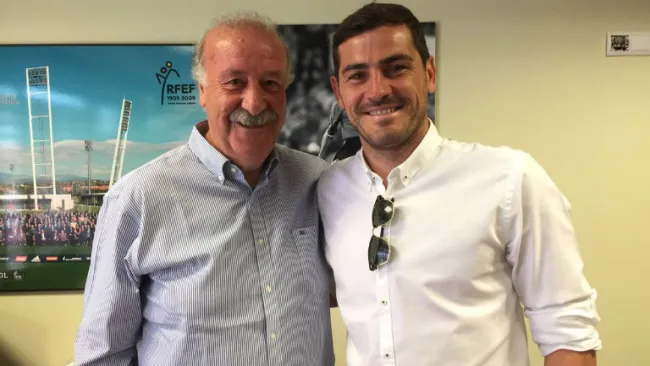 Iker Casillas y Del Bosque sonríen tras polémicas de su relación