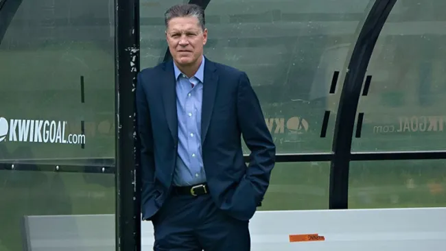 Ricardo Peláez en un entrenamiento del América