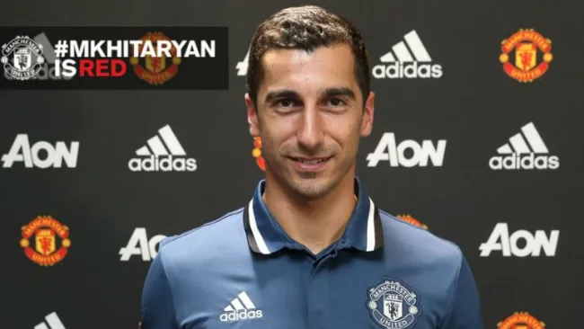 Henrikh Mkhitaryan, nuevo jugador del Manchester United