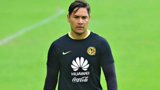 Muñoz, en un entrenamiento del América