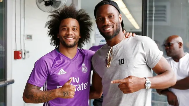 Drogba y Marcelo en las instalaciones del Montreal Impact