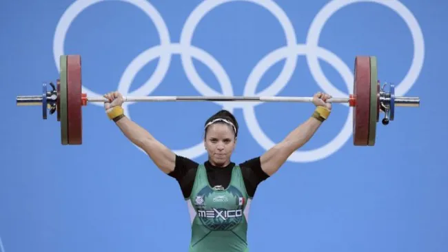 Luz Acosta, durante su prueba en Londres 2012