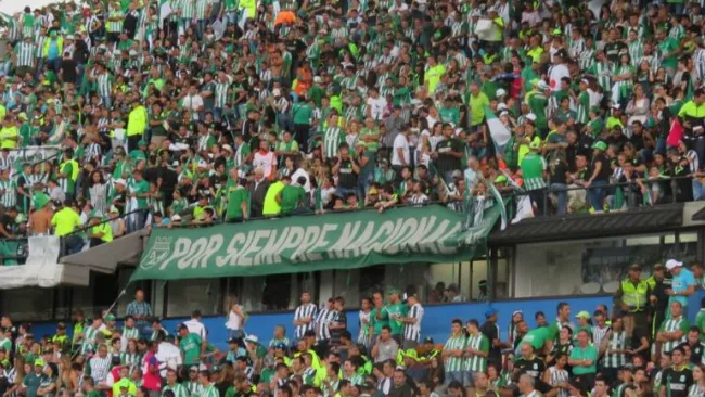 Aficionados de Atlético Nacional durante la Final de Copa Libertadores