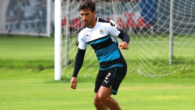 Alanís, en un entrenamiento de Guadalajara
