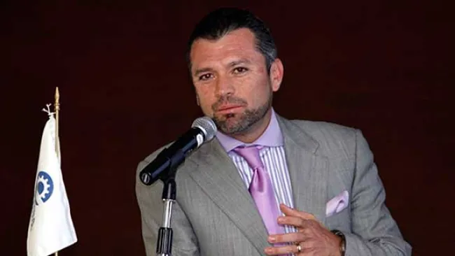 Higuera, durante una conferencia de prensa