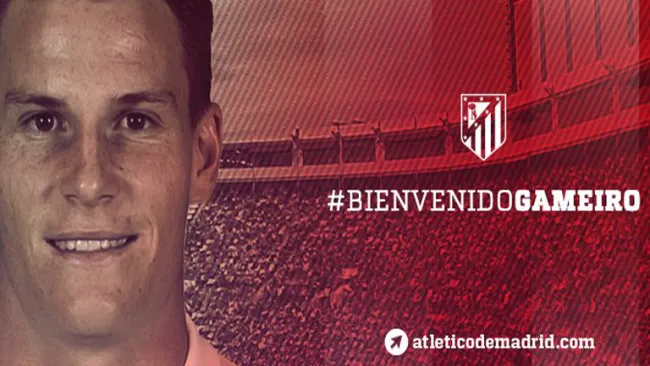 Así le dio la bienvenida el Atlético a Gameiro en Twitter