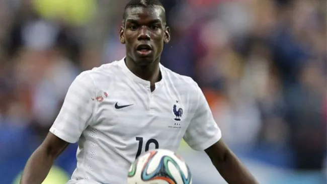 Paul Pogba con la selección francesa en la Euro 2016