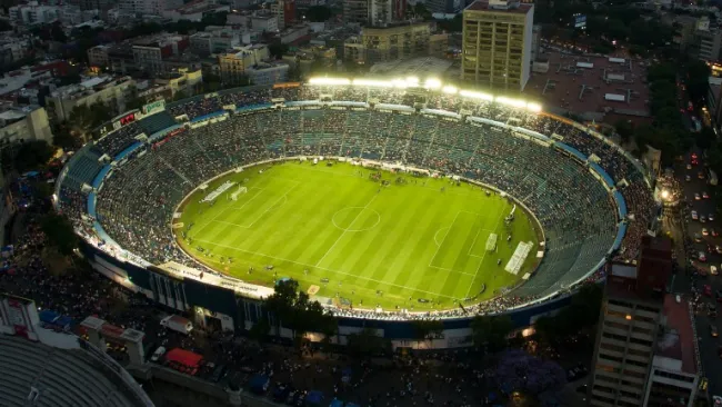 Vista panorámica del Estadio Azul