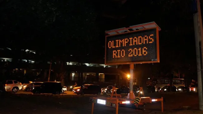 Intenso tráfico en las inmediaciones de la Villa Olímpica