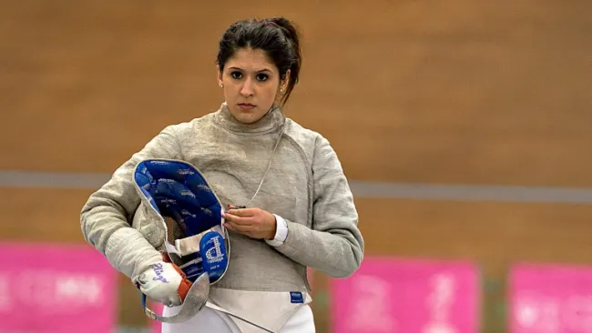 Paola Pliego antes de una competencias