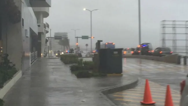 Así lucen las inmediaciones del hotel donde se hospeda el América