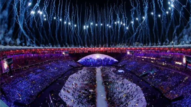 Parte de la ceremonia de inauguración de Río