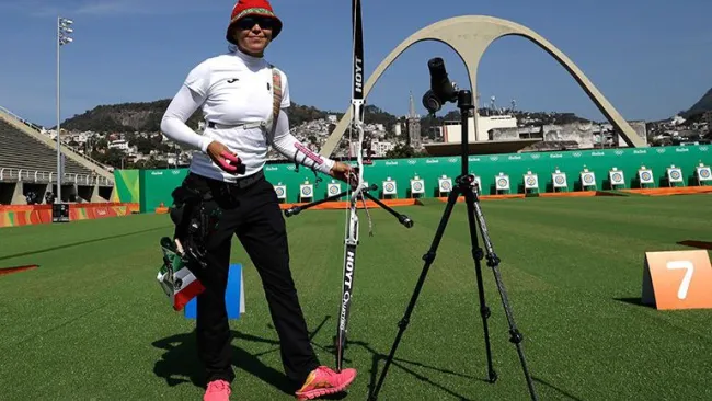 Aida Román durante las pruebas eliminatrorias de Río 2016