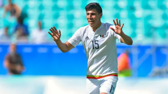 Gutiérrez celebra uno de sus cuatro goles frente a Fiji