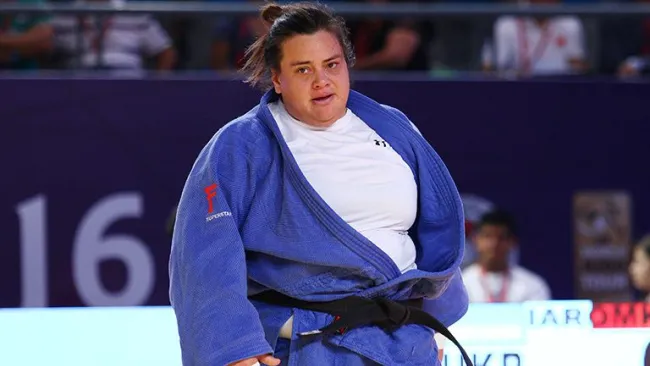Vanessa Zambotti, durante una competencia de judo
