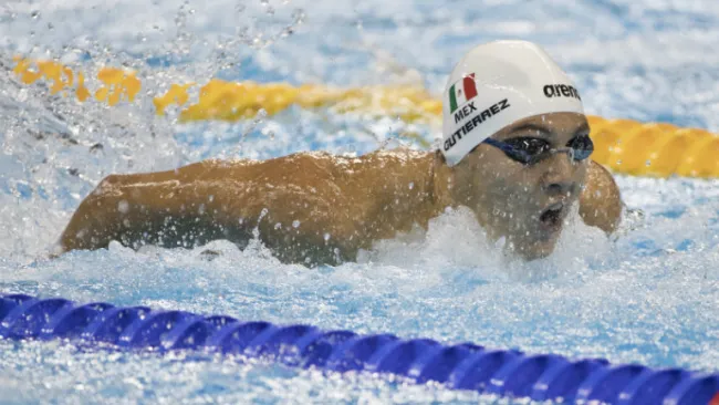 Long Yuan Miguel Gutiérrez Feng, durante competencia 