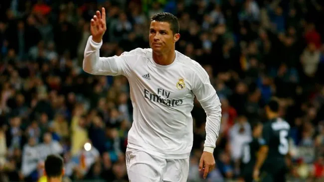 CR7 celebra un gol con el Real Madrid