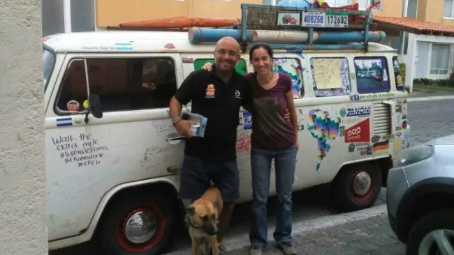 Claudio previo a seguir su recorrido por América