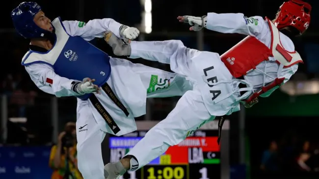 Carlos Navarro, en su combate debut en Río 2016