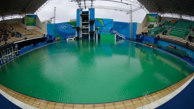 Así lucía la fosa de clavados en los JO de Río