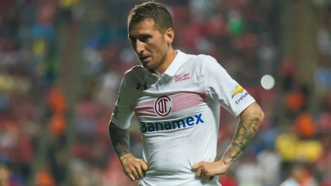 Darío Bottinelli durante el último juego entre Toluca y Xolos por Copa MX