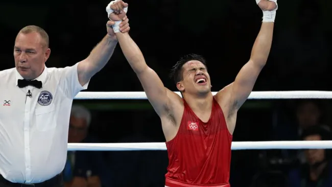 Misael Rodríguez celebra victoria en Río 2016