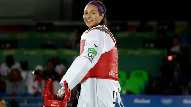 Jackie Galloway sonríe después del un combate en Río 2016