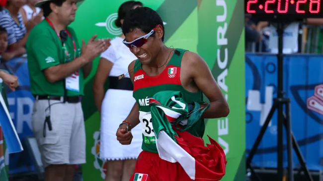 Daniel Vargas al finalizar una competencia