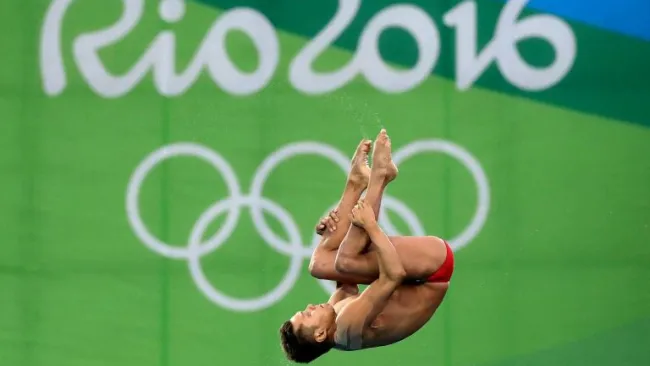 Germán Sánchez, durante la Final de clavados