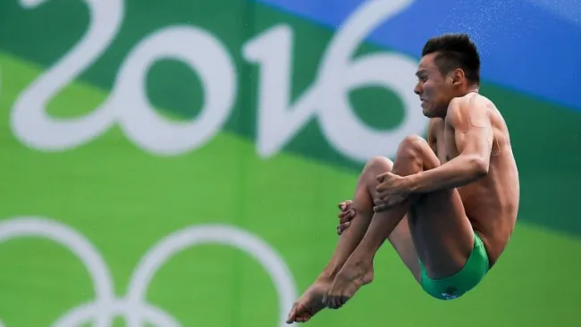 Germán Sánchez realiza un clavado en Río 2016