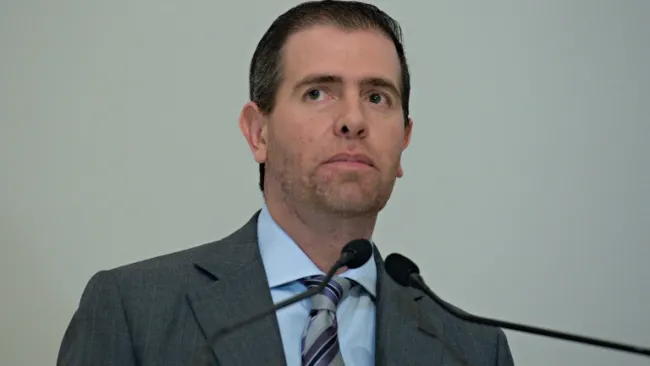 Castillo, durante una conferencia de prensa