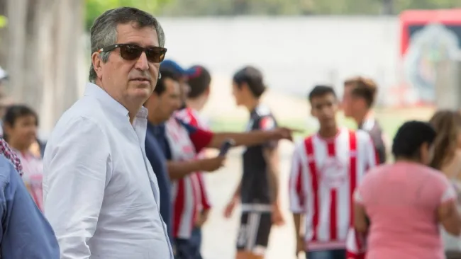 Jorge Vergara en las instalaciones de Verde Valle