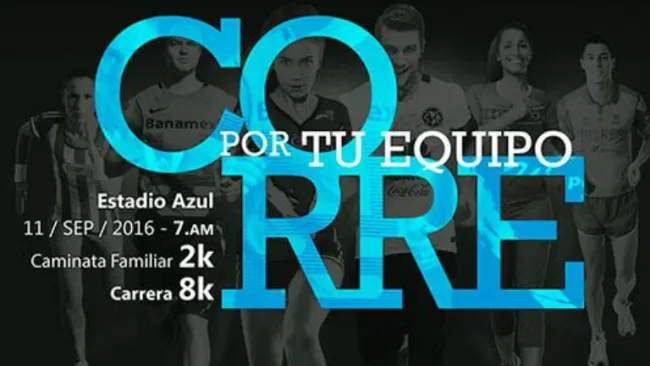 Cartel publicitario de la carrera de la Liga Mx