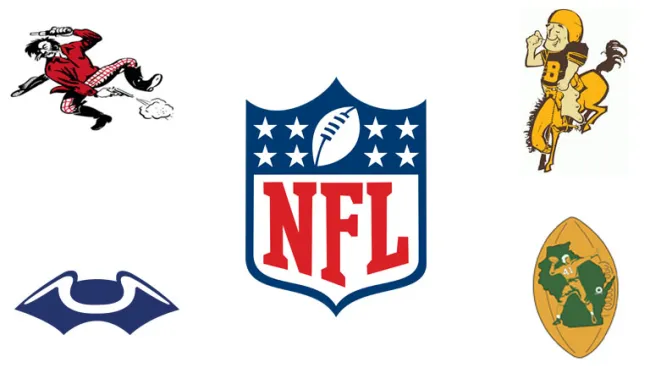 Logos históricos de los cascos de la NFL