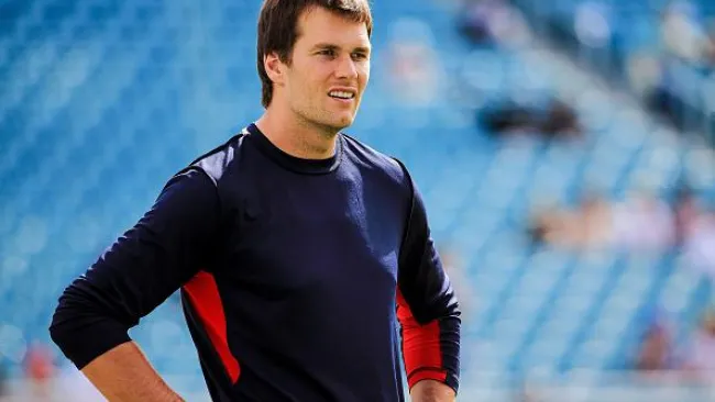 Brady, en un entrenamiento de su equipo