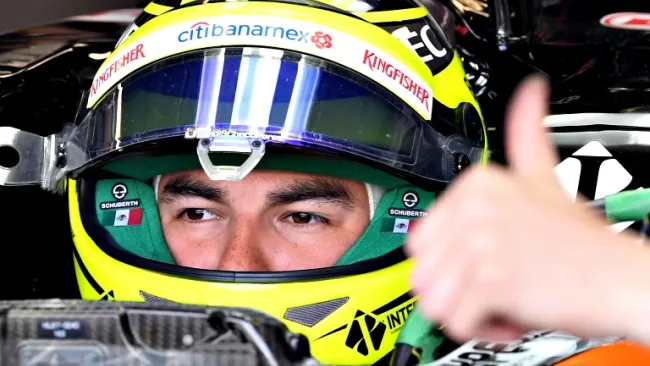 Checo Pérez en la prácticas libres del GP de Italia