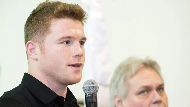 Saúl Álvarez, en conferencia de prensa