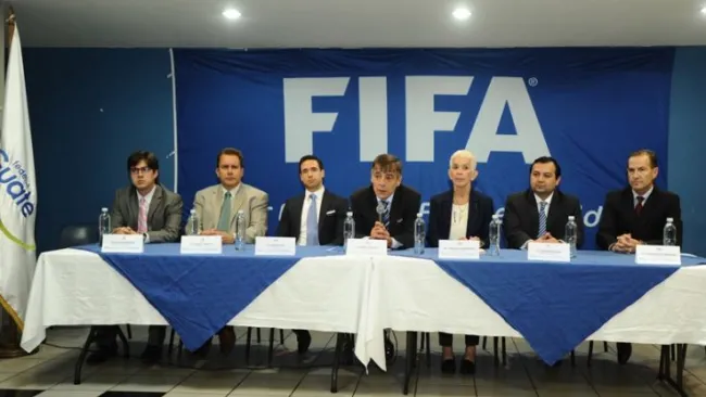 Los funcionarios de Guatemala en conferencia de prensa