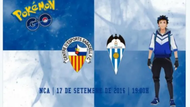 La imagen para promocionar el poképartido