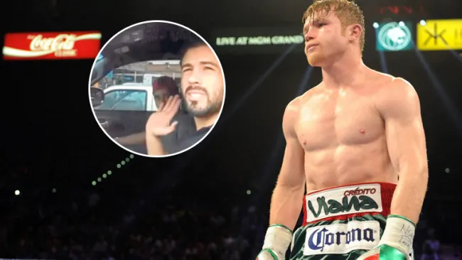 Canelo Álvarez, pensativo sobre el cuadrilátero